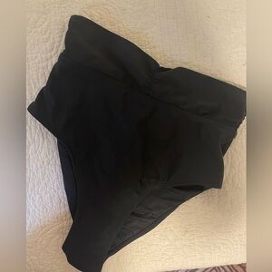 Women's Black High-Waisted Swim Bottom